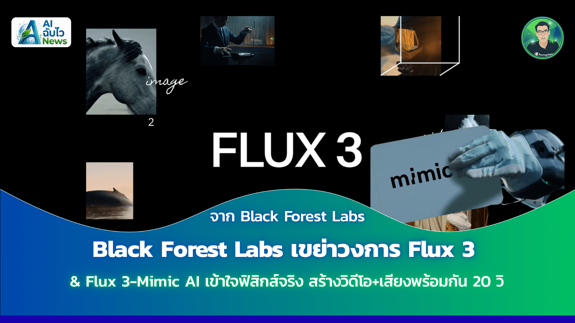 Black Forest Labs เขย่าวงการ Flux 3 & Flux 3-Mimic AI เข้าใจฟิสิกส์จริง สร้างวิดีโอ + เสียงพร้อมกัน 20 วิ